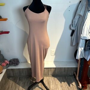 Nude cocktail dress size medium